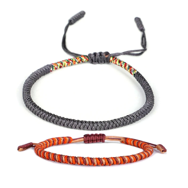 Многоцветный тибетский буддийский удачный Шарм тибетские браслеты и для женщин