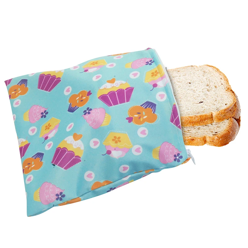 Многоразовый пакет для закусок водонепроницаемый мешок хлеба сэндвич школы