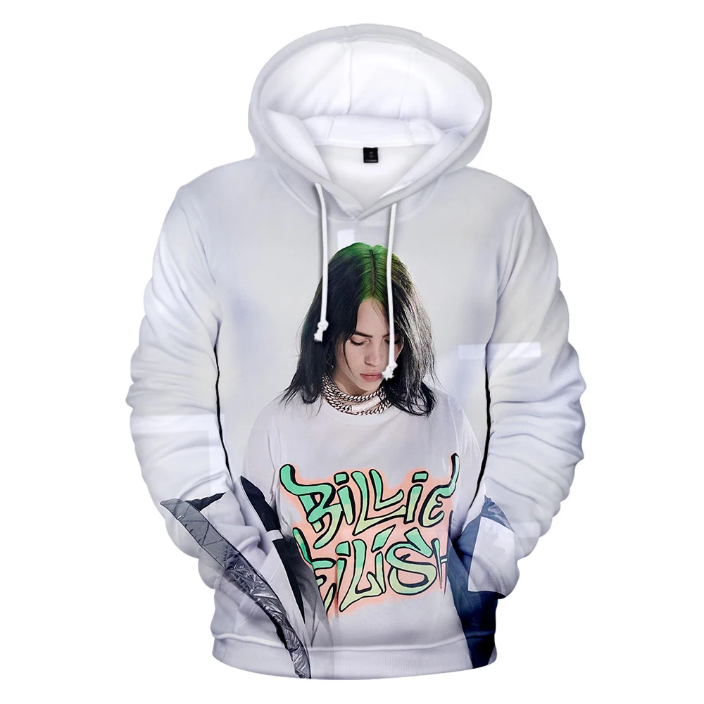Оригинальные толстовки для мужчин и женщин Billie Eilish, толстовка с капюшоном, лидер продаж, осенне-зимняя модная одежда для мальчиков и девочек