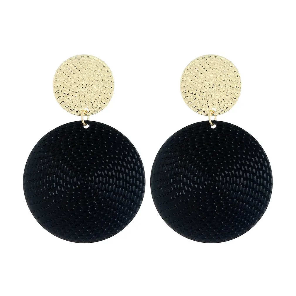 

1 Pair Round Ladies Earrings Hypoallergenic Earrings Jewelry Gifts Ear Pendants For Woman Earrings Gifts