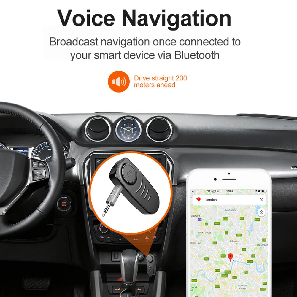 Новый Bluetooth приемник с разъемом AUX 3 5 мм автомобильный беспроводной адаптер для