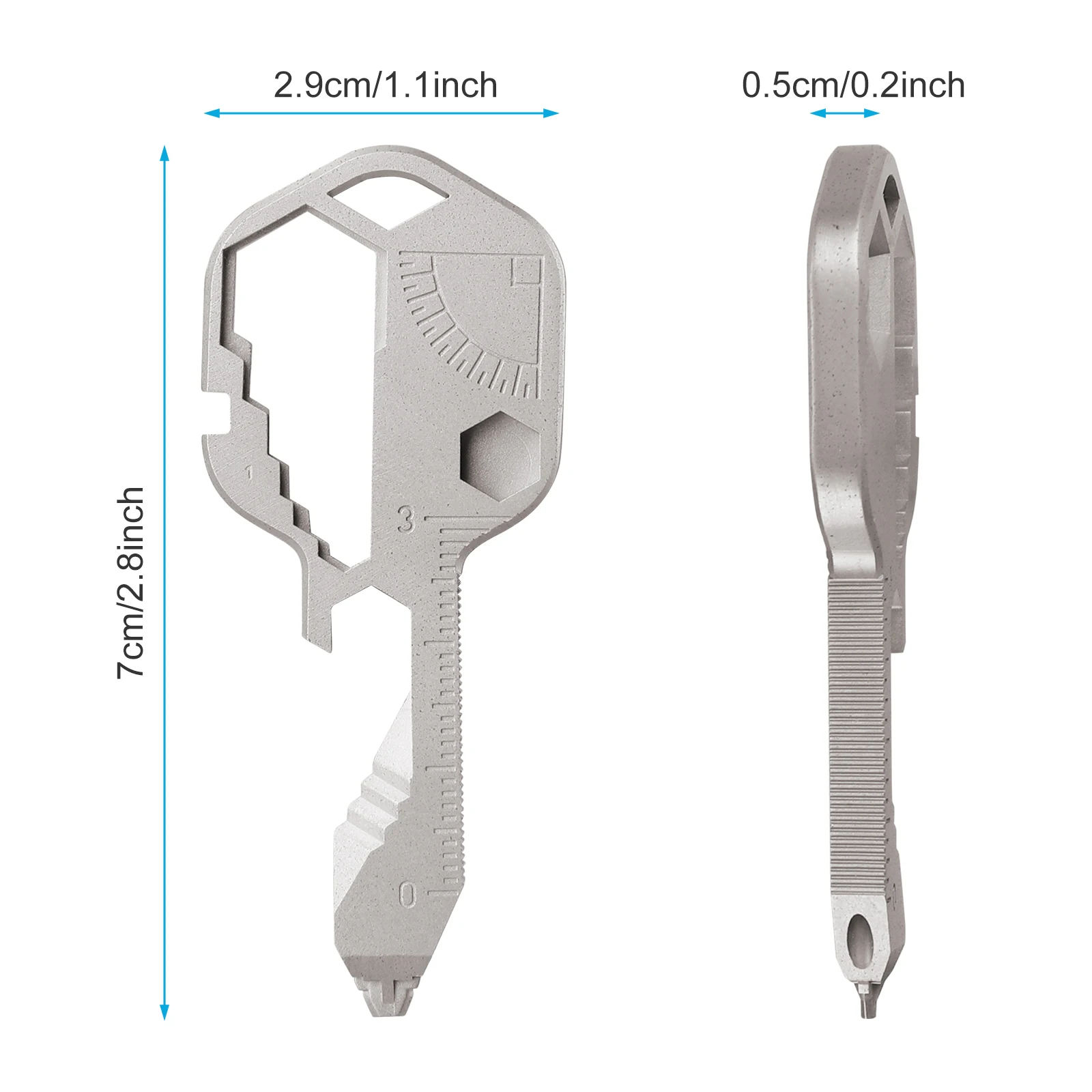 

24 in 1 EDC Set Stainless Steel Mini Multifunctional Screwdriver Key Shape Slotted Screwdrivers Keychain Pocket Repair Tool