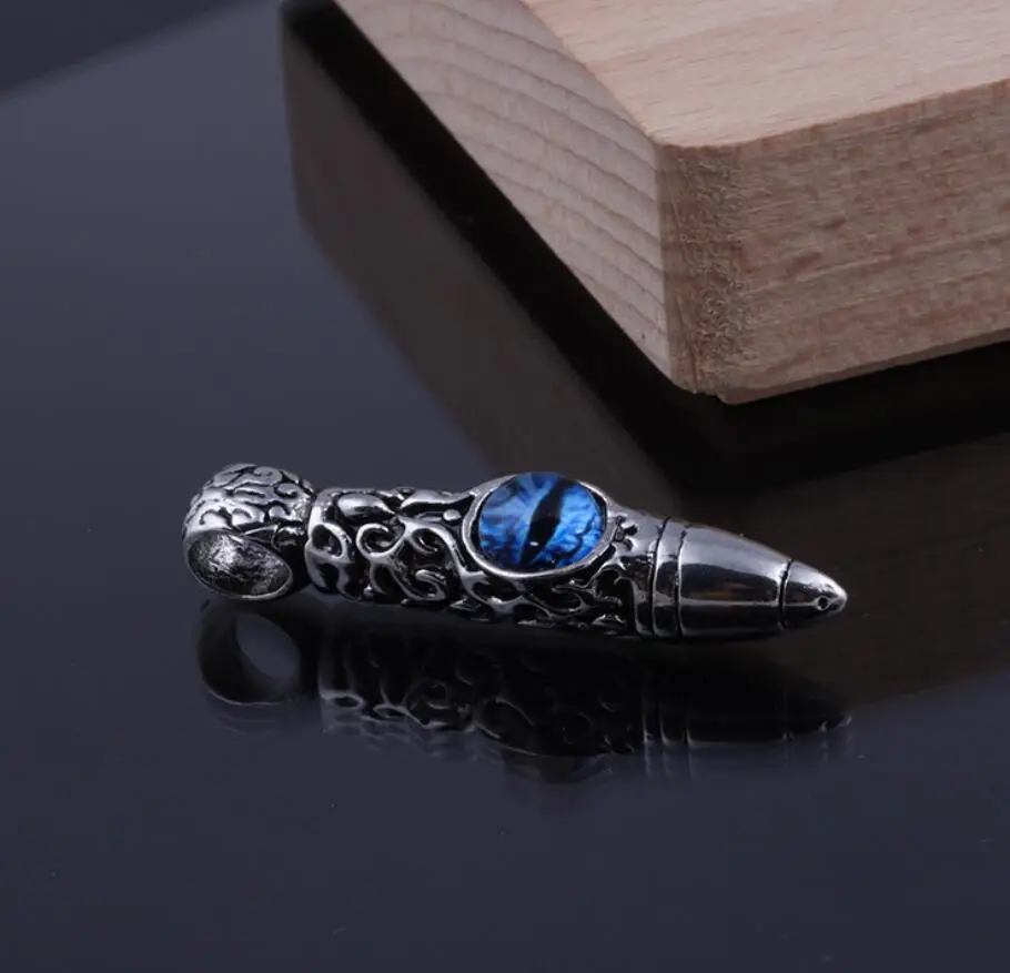 2020 модное ожерелье из нержавеющей стали с пулями унисекс простое глазами дикого