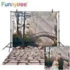 Фон для фотосъемки Funnytree, фотостудия, Европейский фон для фотосъемки с изображением моста арки, улицы, озера, свадьбы