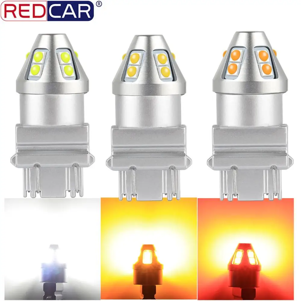 Светодиодная лампа T20 7440 W21W 1 шт. 7443 W21/5 Вт светильник поворотника T25 3157 P27W 10SMD 3030