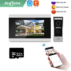 Видеодомофон Jeatone Tuya smart, 7 дюймов, Wi-Fi, IP, запись звонка, моментальный снимоквидеомониторинг, AHD720P, 32 ГБ, 87710