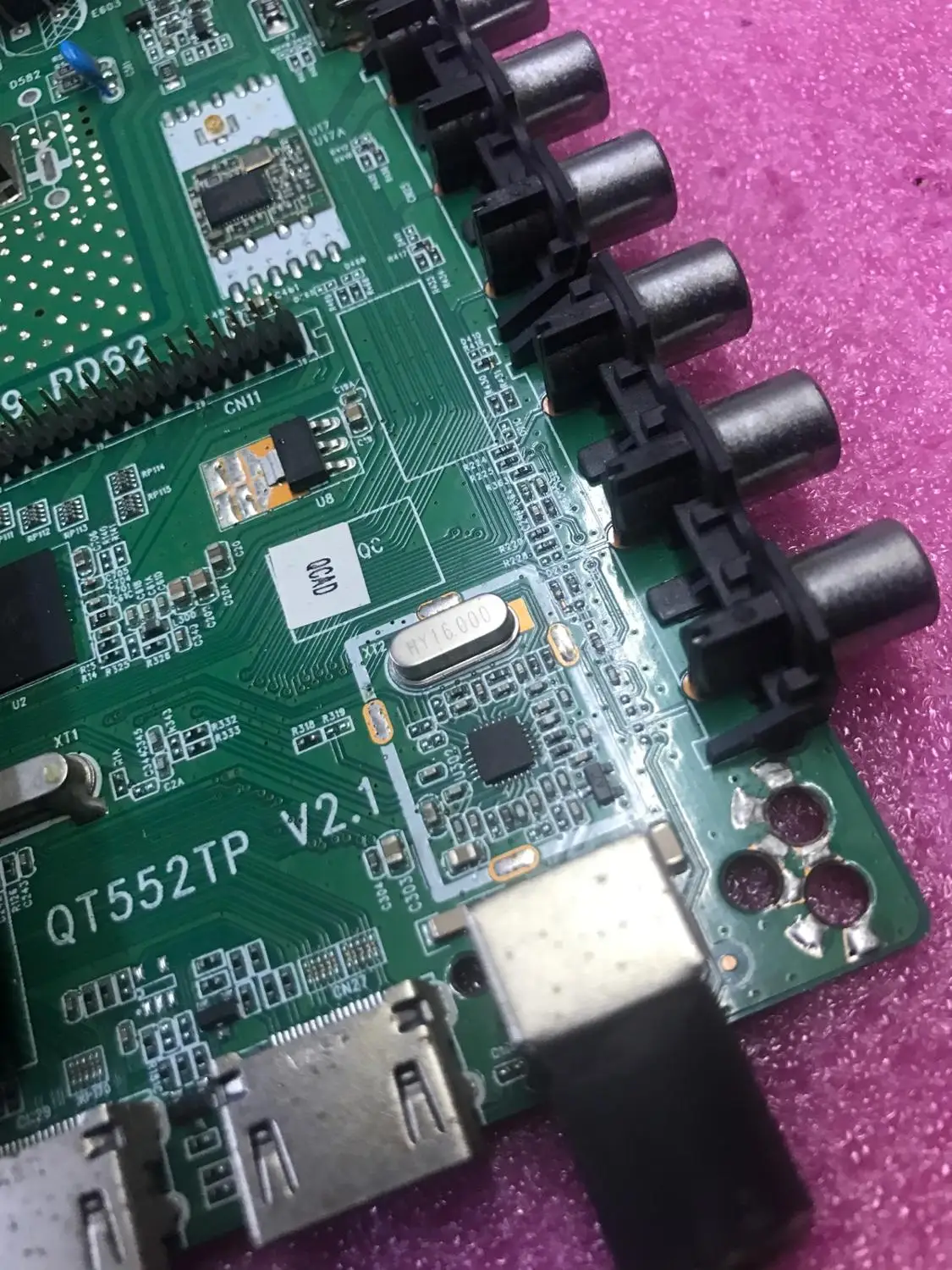 TP.R69 PD62 плата драйвера ЖК телевизора QT552TP V2.1 PC821 сетевая материнская