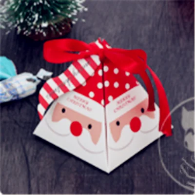 5pcs Santa Claus 5 шт./компл. веселое Рождество; яркие коробка мешок Рождественская елка Подарочная коробка с колокольчиками Бумага Коробка Подарочная сумка Контейнер поставки с утолщённой меховой опушкой - Цвет: 5pcs Santa Claus