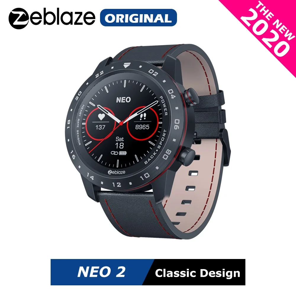Умные часы Zeblaze NEO 2 умные для здоровья и фитнеса водонепроницаемые улучшенный