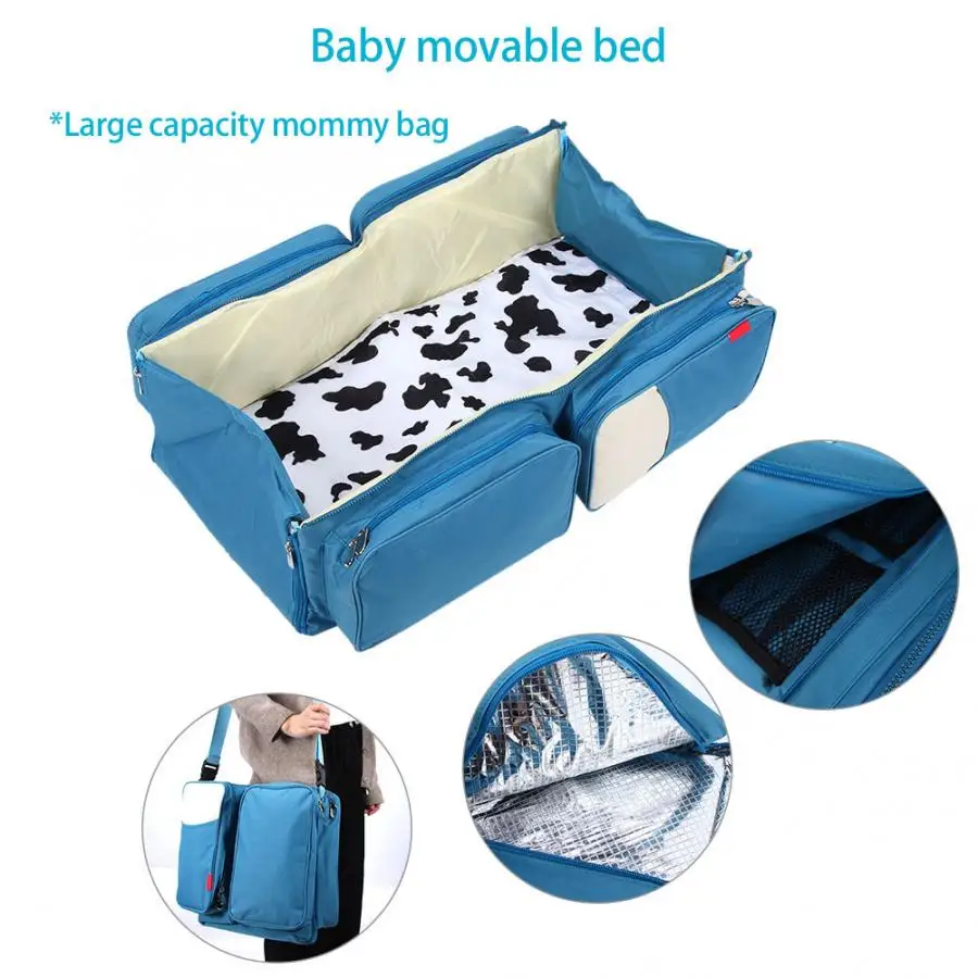 Многофункциональные сумки для детских подгузников 3 в 1 переносная люлька и
