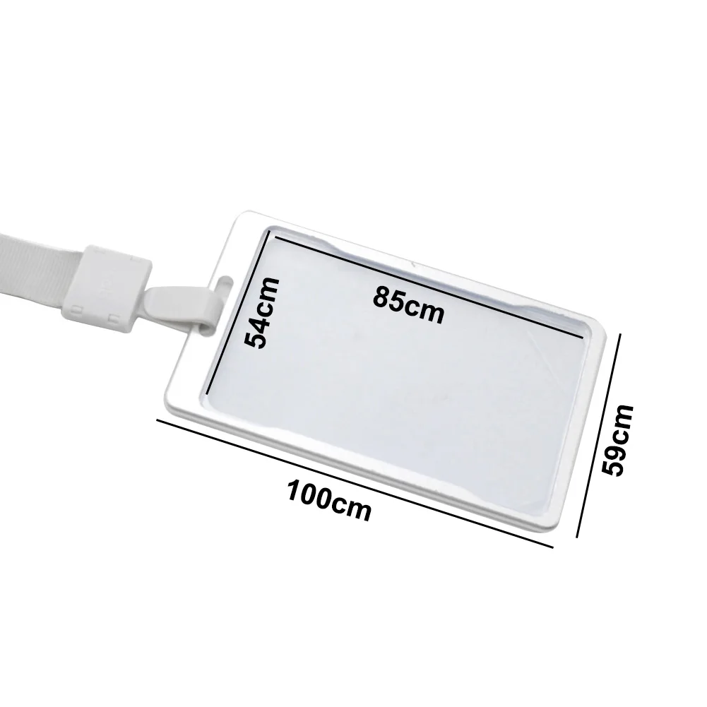 

Badge Portable Office Supplies Ultralight Lanyard Practical ID Card Aluminum Alloy Smooth School Work Permit Holder