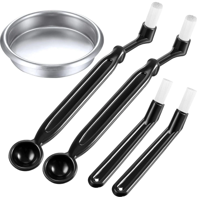 

Quality Coffee Machine Cleaning Set, 4 Pieces Coffee Machine Brush with Spoon and 1 Piece 58 Mm Stainless Steel Back Flush Ins