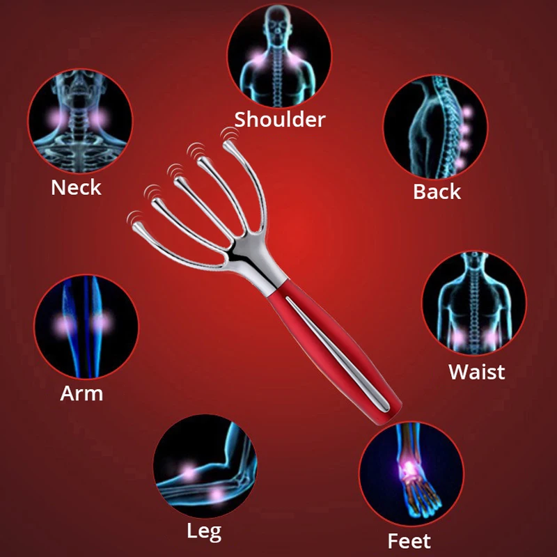 Электрический массажер для головы микро Вибрационный 5 когтей имитация пальцев