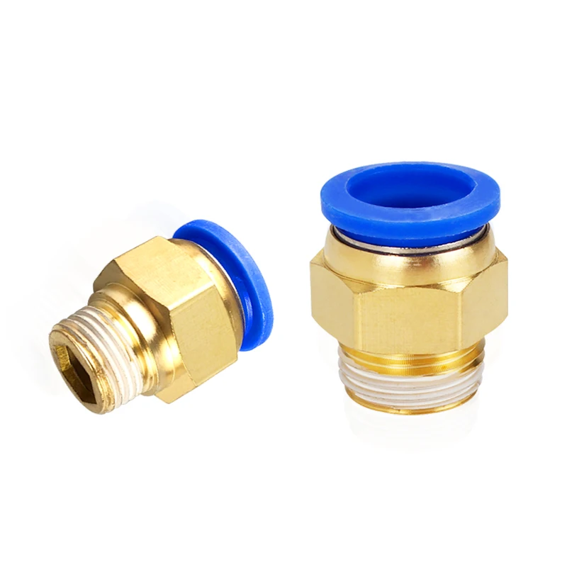 Pneumatic Air Connector Fitting PC/PCF/PL/PLF 4mm 6mm 8mm Thread 1/8" 1/4 3/8 1/2 Straight Hose Fittings Pipe Quick Connectors images - 6
