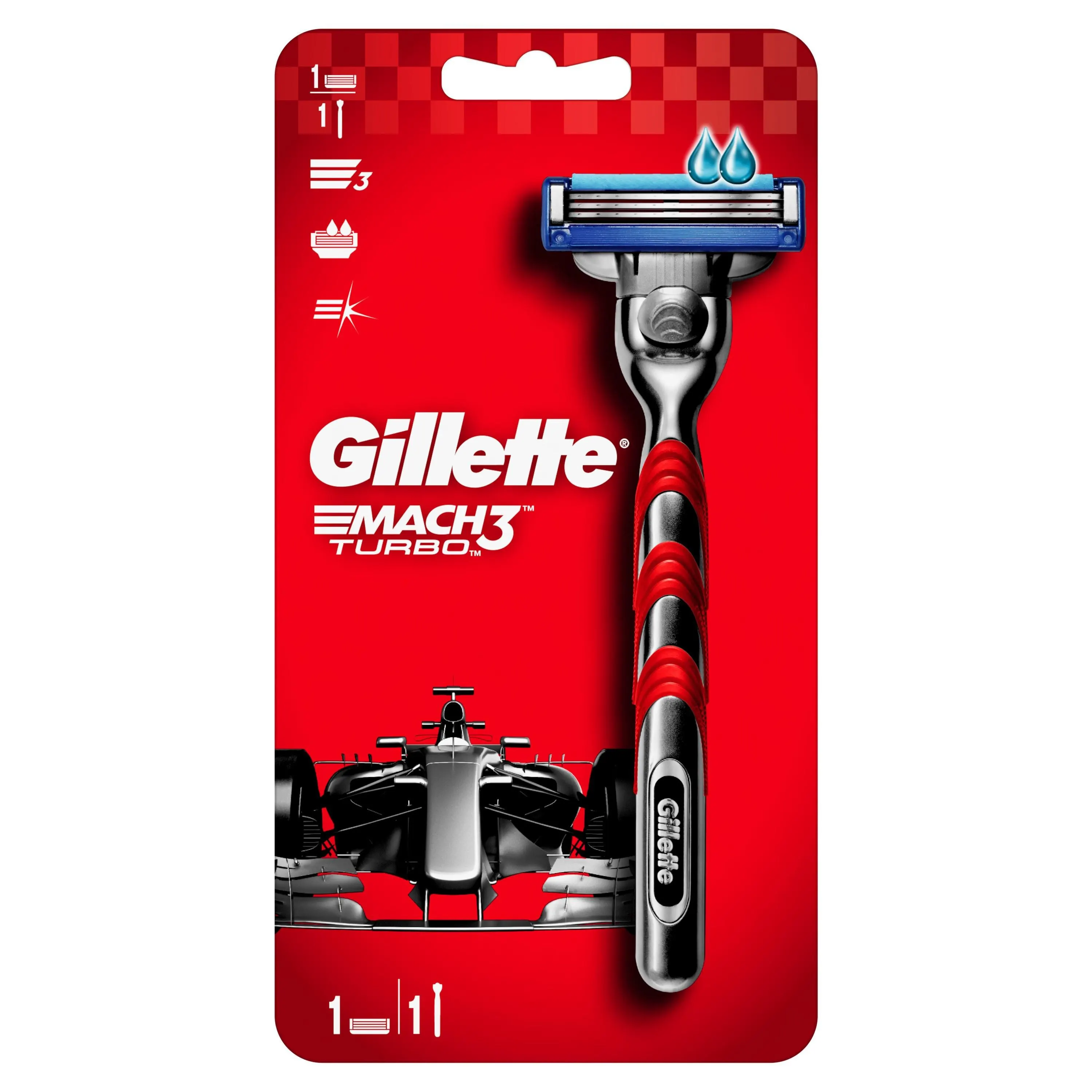 Gillette MACH 3 Turbo бритва с 1 съемный картридж mach электрическая для мужчин мужская