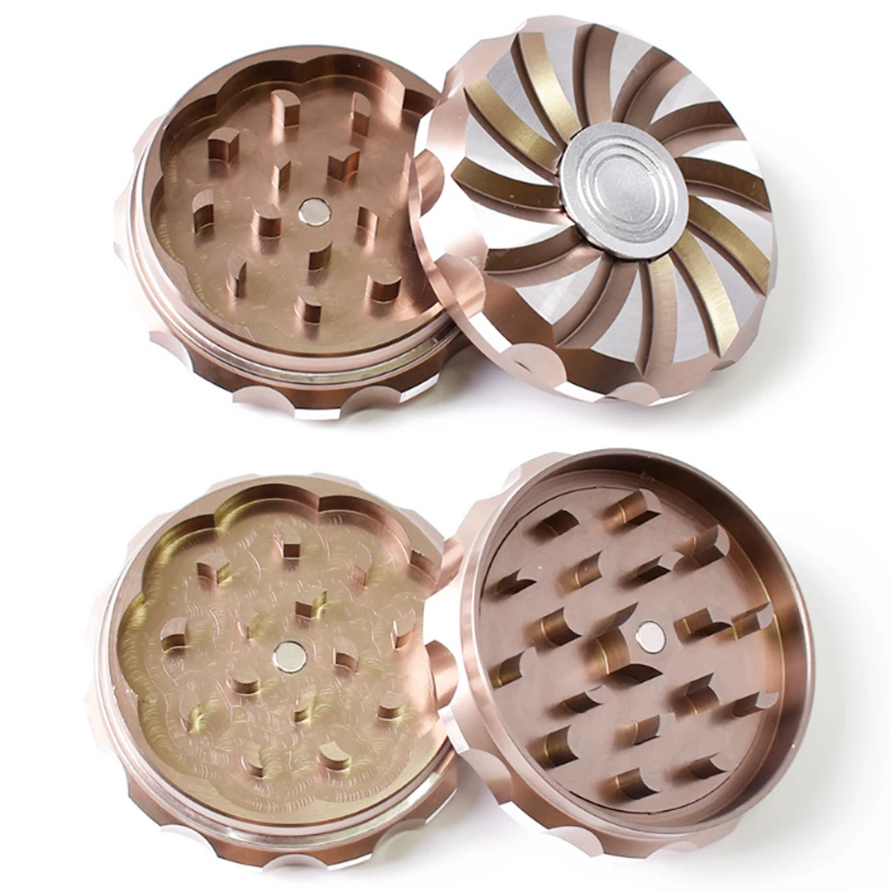 

10Pcs Metal Tobacco Herb Grinder 60mm Grass Spice Crush Cigarette Crusher Fidget Spinner Cut Herbal Grinder Smoking Accessori