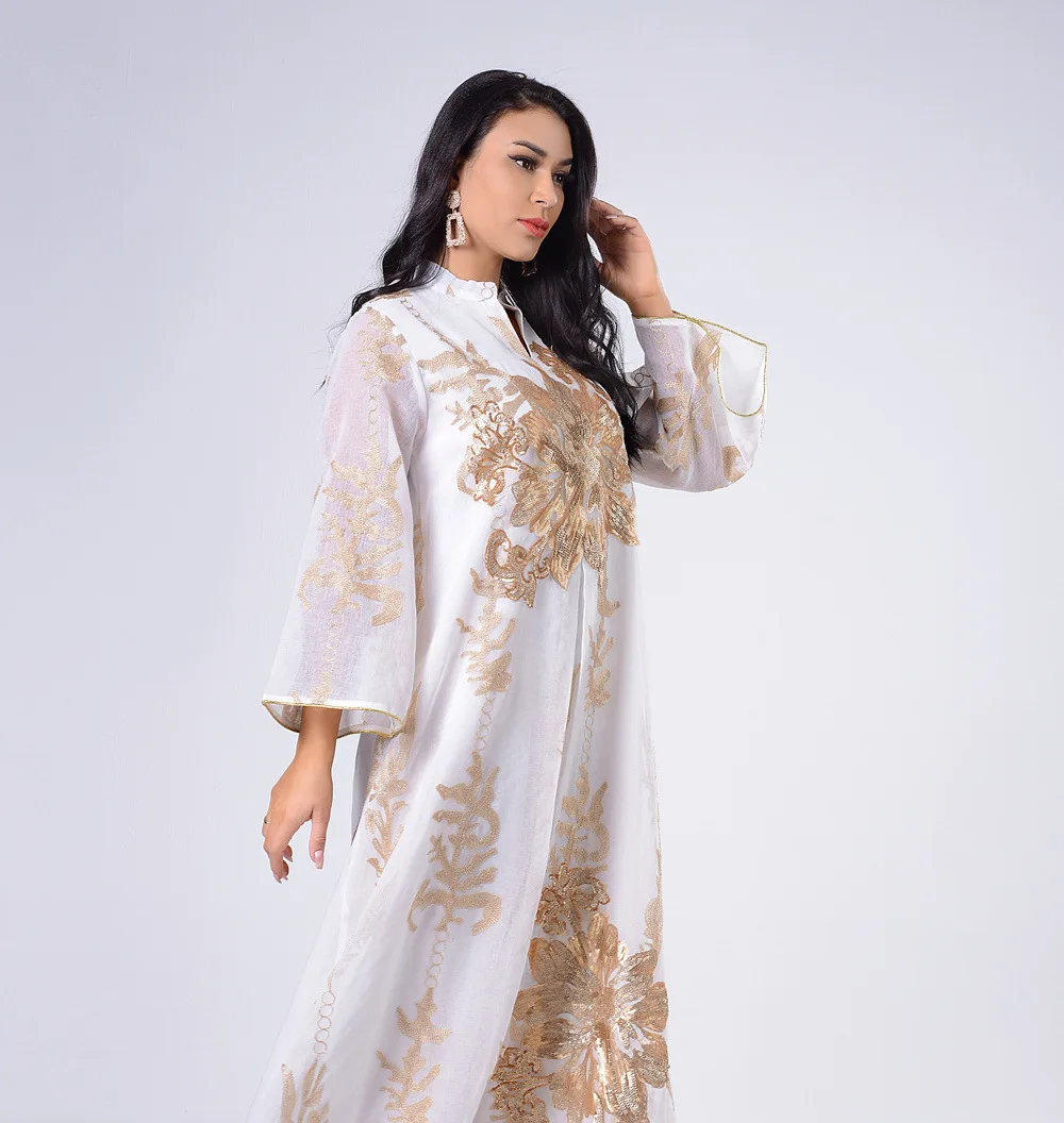 Eid Mubarak Abaya Дубай Турция мусульманская Мода женское платье jalabiya одежда |