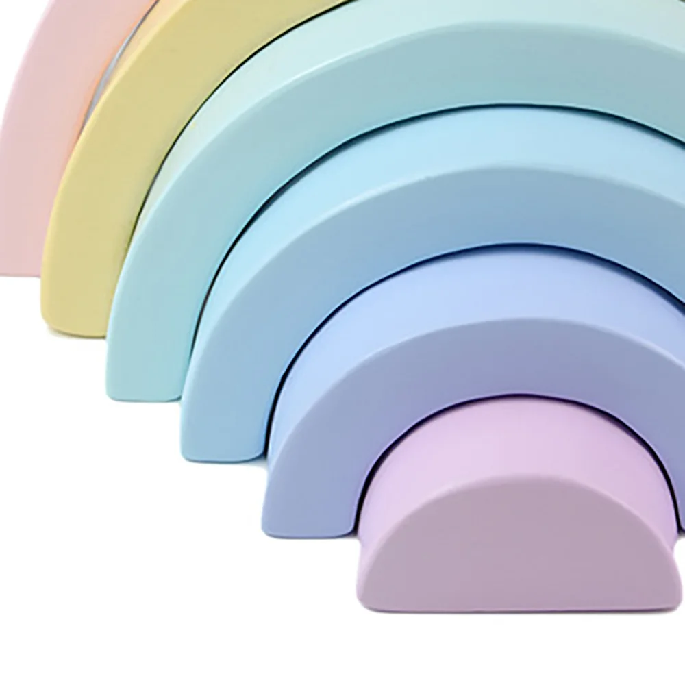 

Wooden Balancing Toys Creative Stacking Building Blocks Montessori Rainbow Balance Blocks DIY Balance Education Game Kid Gifts