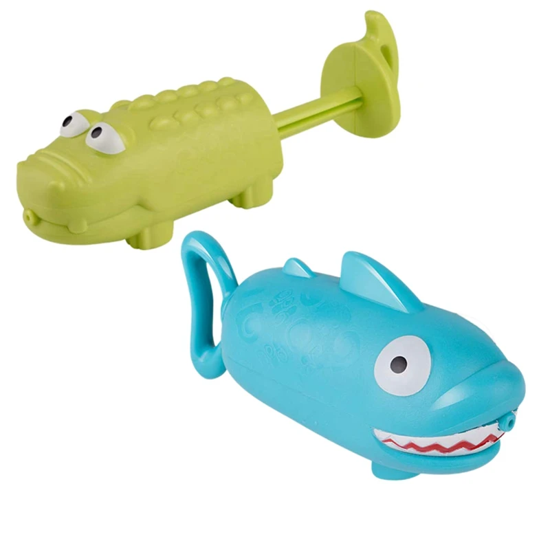 

Детские игрушки животных летние милые рыбки, крокодил, Акула шприц выдвижной мальчики и девочки игрушка для купания пляжная игрушка