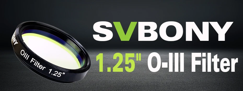 SVBONY 1,2" O-III фильтр 18 нм узкополосный светильник SV115 фильтр для астрономии телескоп OIII фильтр F9186A