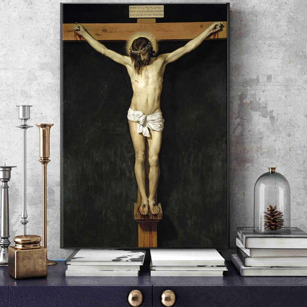 

Christ Jesus Crucified Famous Reproductions Wall Art Canvas Painting Poster and Print Wall Art Picture Cuadros for Living Room