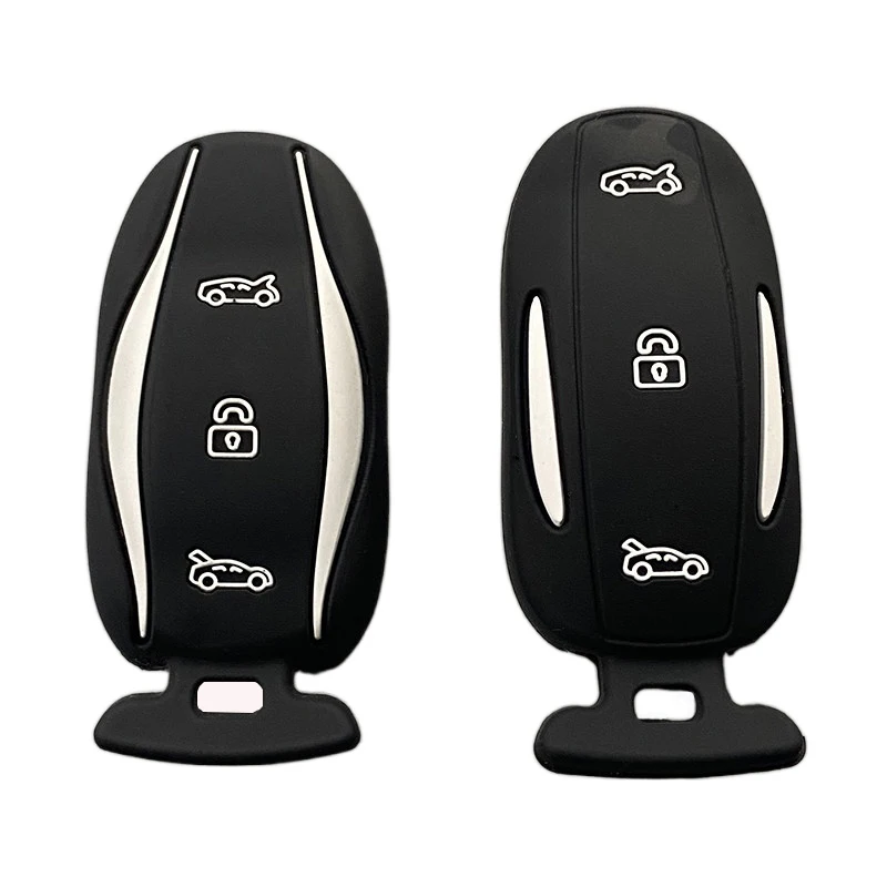 Силиконовый резиновый чехол для автомобильного ключа Tesla Model 3 S X Y дистанционного