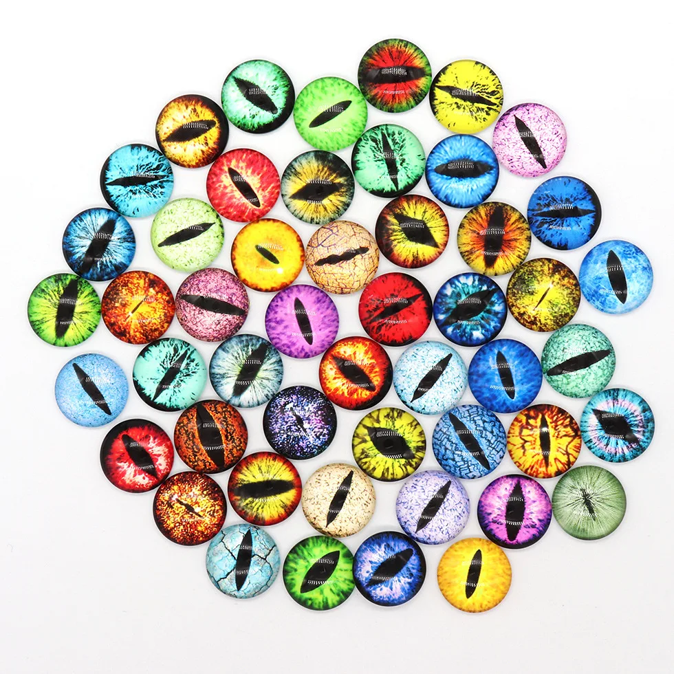 Мозаичная плитка для поделок кабошоны круглые Глазные яблоки шаговый камень