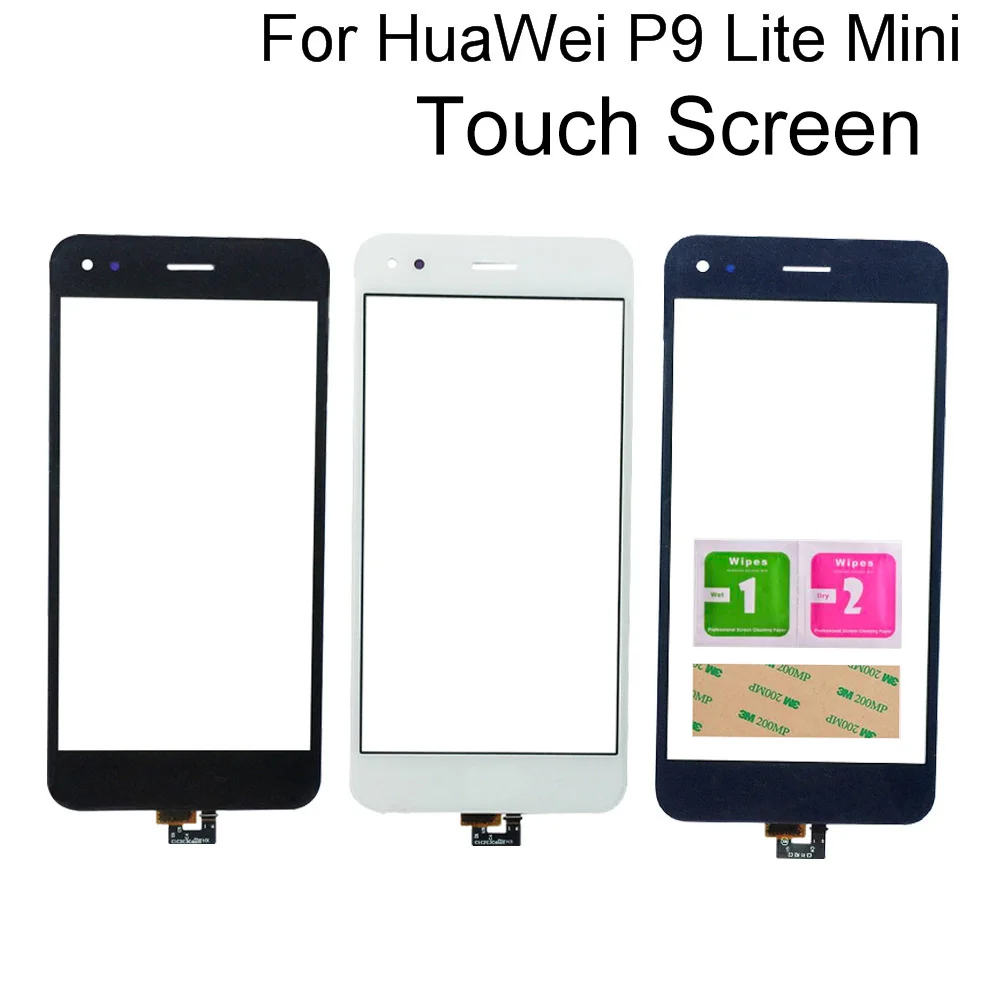 

Touch Screen Glass For Huawei P9 Lite Mini SLA-L02 SLA-L22 SLA-TL00 Touch Screen Digitizer Assembly Mobile Tools 3M Glue