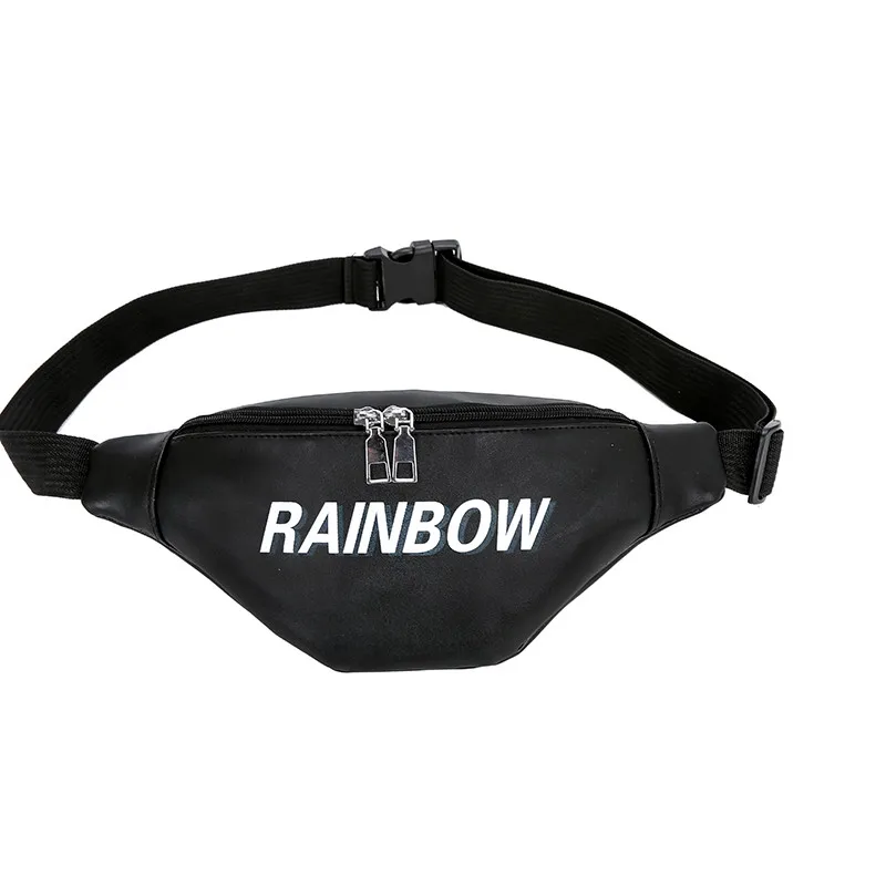 Женская сумка через плечо нагрудная с карманом уличная Косметическая кожаная на