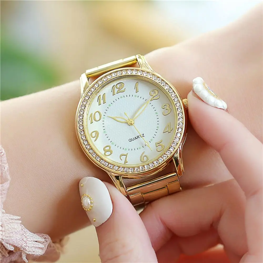 

Women Luxury Bracele Quartz Wristwatches Alloy Ladies Casual Stainless Steel Dial Watch Gift Horloge Dames