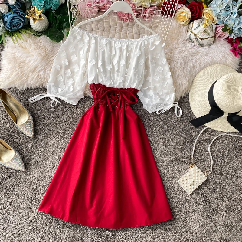 Teeuiear Boho сексуальное платье с открытыми плечами летнее лоскутное короткое