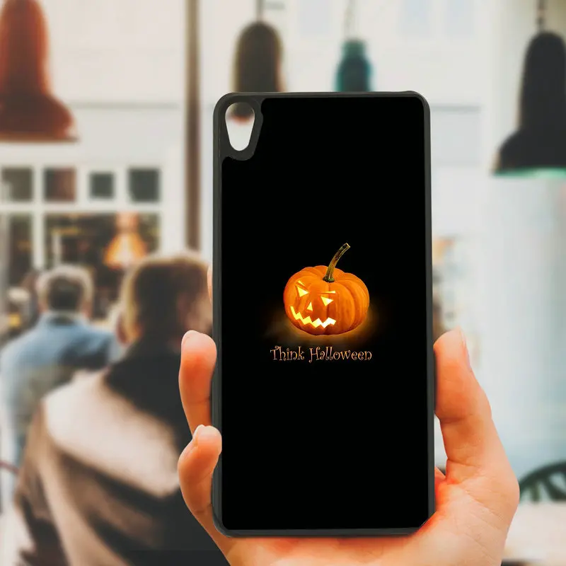 Cell Phone Case Hard Cover Happy Halloween Fabric Pumpkins for Sony Xperia z1 z2 z3 z4 z5 m4 m5 X XA XA1 XZ E4 E5 Compact Shell | Мобильные