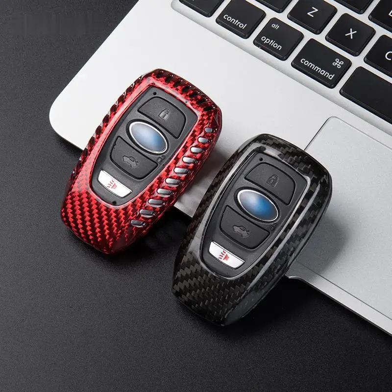 

Carbon Fiber Car Key Cover Case for Subaru Ascent BRZ Crosstrek Forester Impreza Legacy Levorg Outback STI WRX XV Car Styling