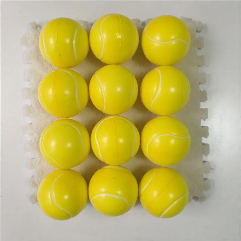 12pcs 6.3CM Anti Stress Relief Squeeze Football Baseball Basketball Tennis Soccer Soft Rubber PU Foam Ball Toys for Boys Kids - Цвет: 12pcs