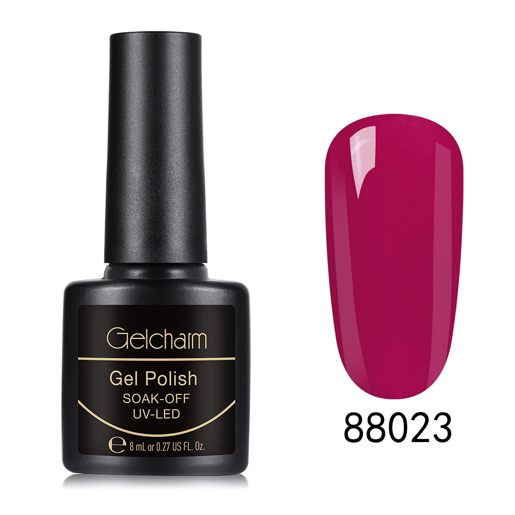 88023 Gelcharm 8 мл сменная серия Гель-лак для ногтей УФ светодиодный отмачиваемый лак для ногтей Блеск для ногтей салон маникюрный лак - Цвет: 88023