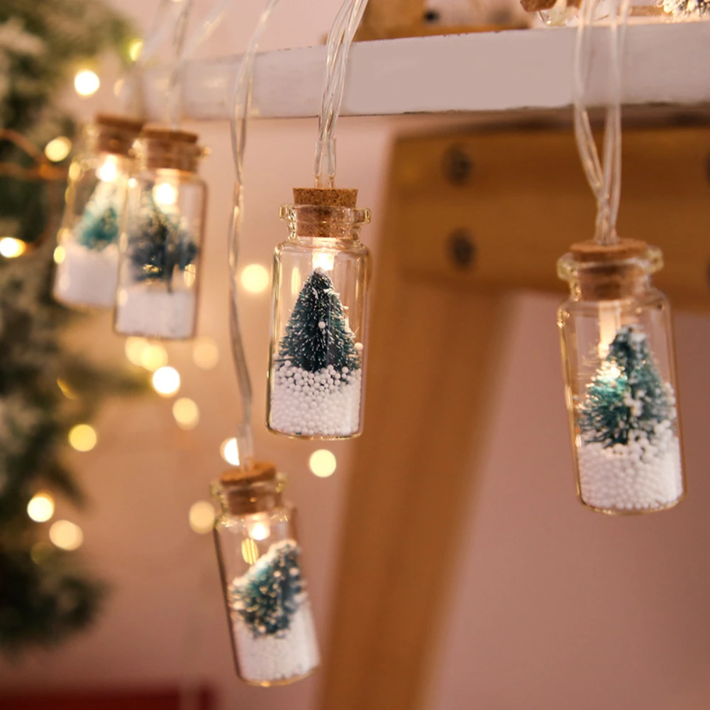 Светодиодная гирсветильник в виде бутылки желаний Рождественское украшение
