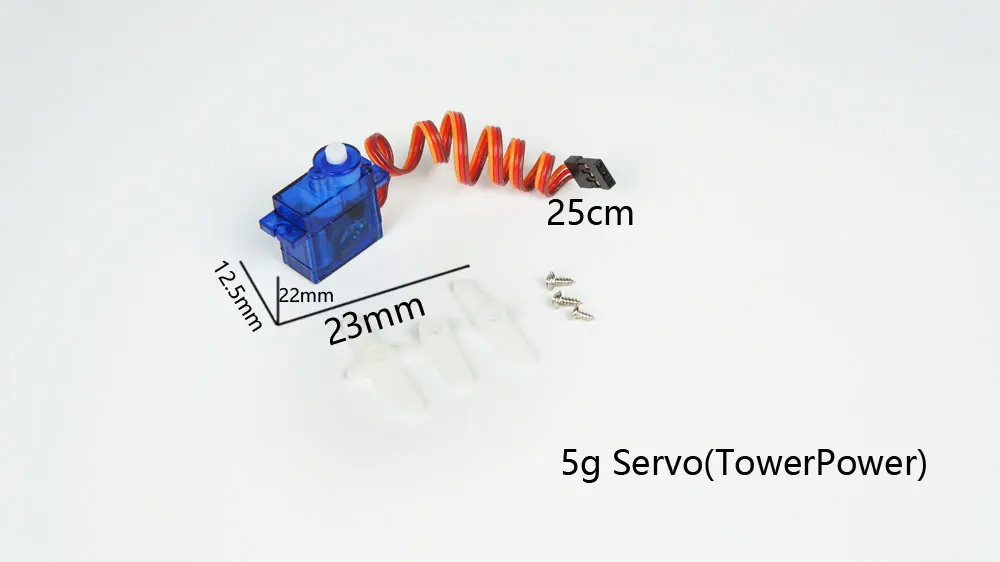 5g Towerpower Высокая скорость высокий крутящий момент PZ/сервопривод Emax 1,7g 2,5g 5g 9g 17g 37g для RC/вертолета/автомобиля/лодки - Цвет: 5g Towerpower