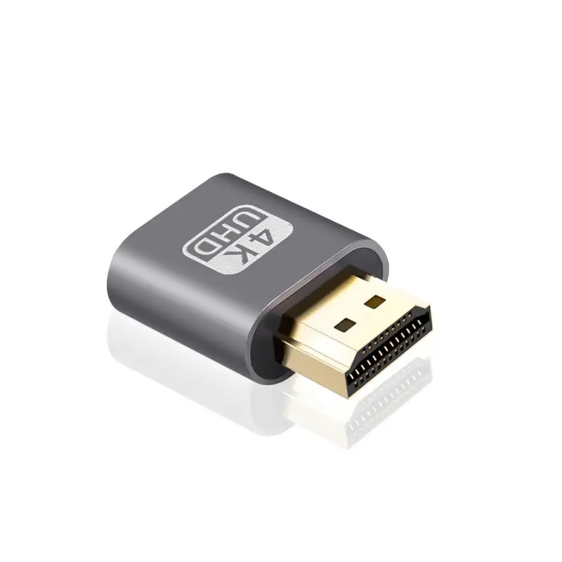 Plug And Play совместимому с HDMI виртуальной Дисплей 4K DDC EDID заглушка эмулятор