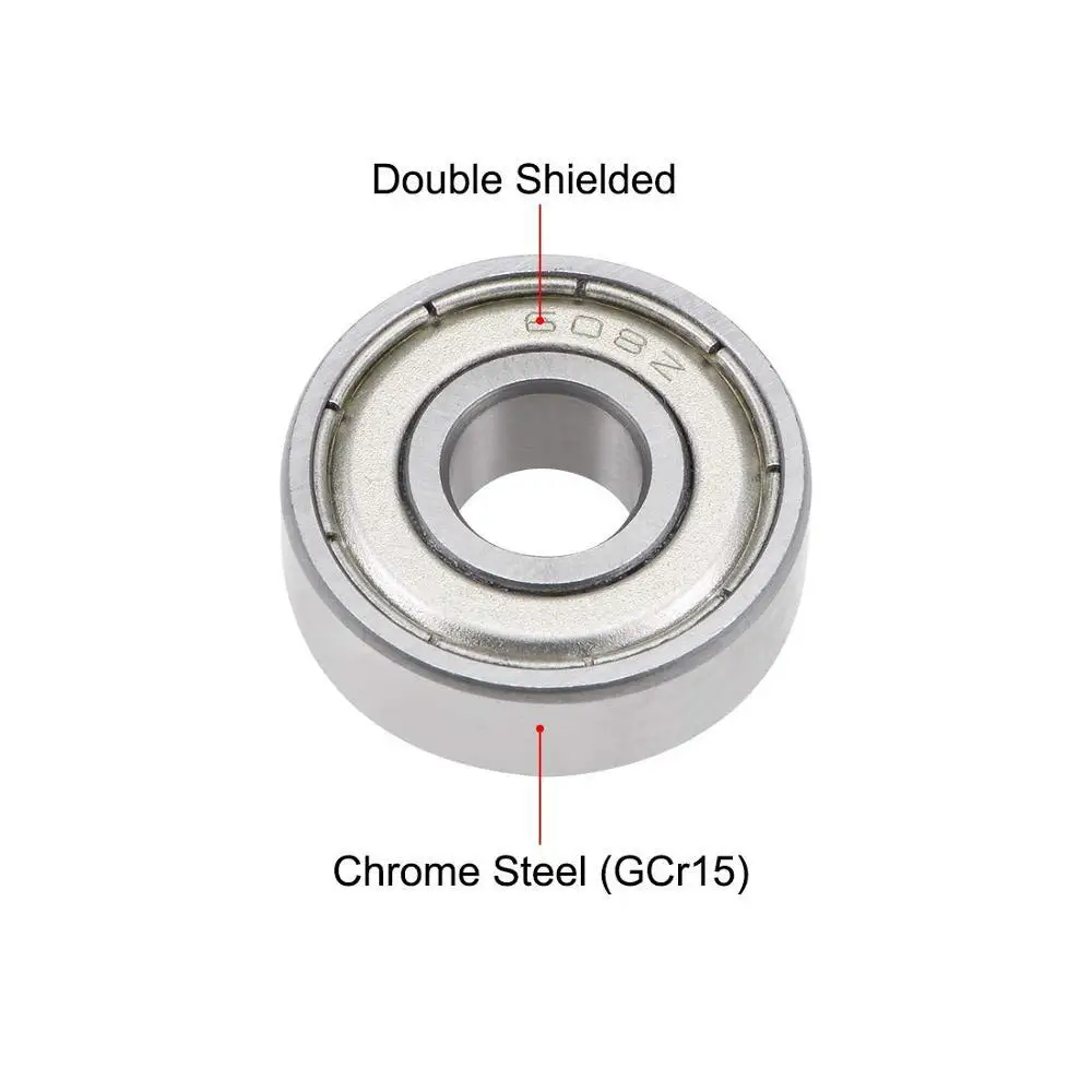 20pcs 608ZZ Deep Groove Ball Bearing 8x22x7mm Double Shielded ABEC-3 Bearings | Обустройство дома