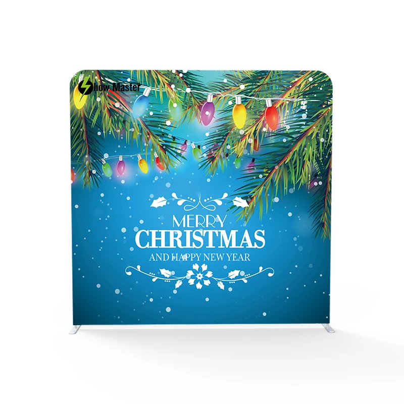 Многоразовый прямой 8 футов Натяжной тканевый рекламный фон дисплей стенд | Дом и