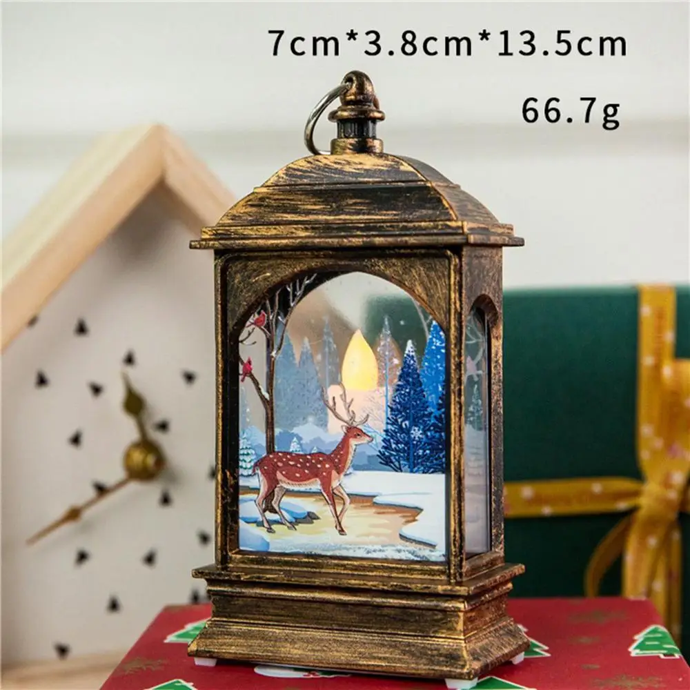 Xmas Light 12 Taoup Счастливого Рождества светодиодный свет Подвески Висячие украшения Рождественская Украшение стола для дома Рождественские Санта Клаус огни снеговик - Цвет: Xmas Light 12