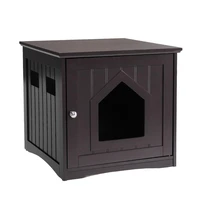 nightstand cat house decorative pet home indoor pets crate little box furniture room bed cabinet side table cats crates akc6408