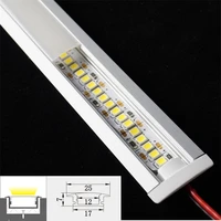 12vdc 50cm 20inch embedded led bar light diode invisible built in profile 2835 2w 6w 9w led tape recessed rigid linear strip