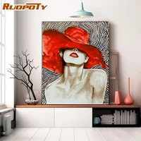 ruopoty woman coloring by numbers girls paint by numbers figure picture on canvas acrylic paints home decor kits