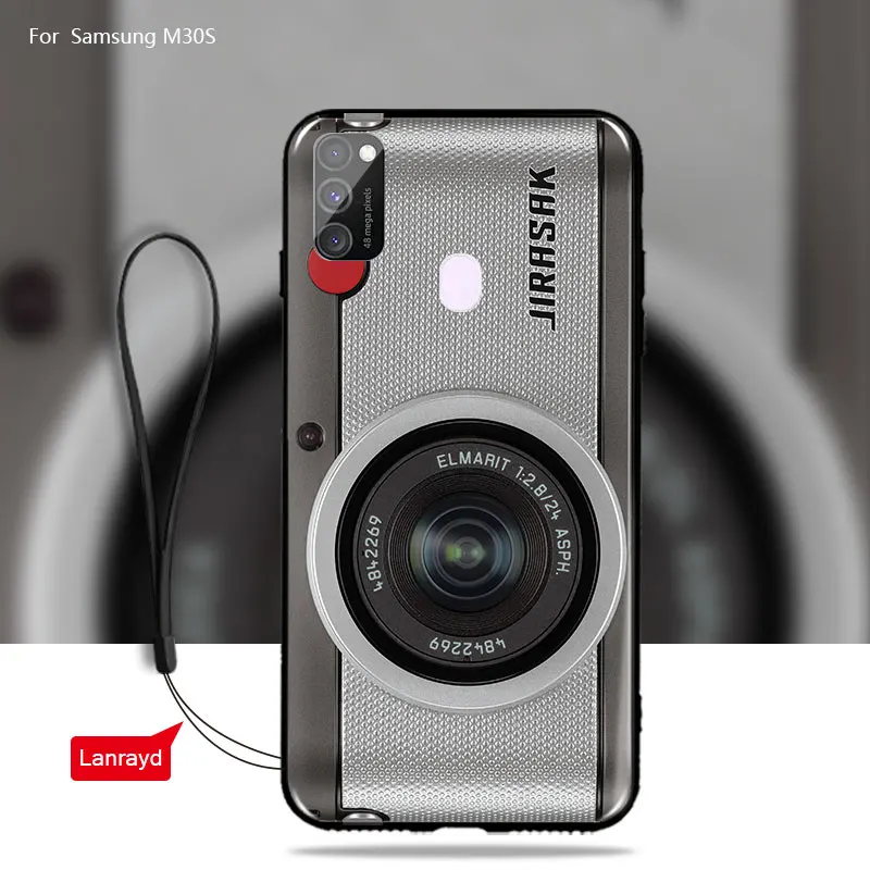 Мягкий чехол из ТПУ для samsung M30s силиконовый бампер телефона Galaxy цветочный узор