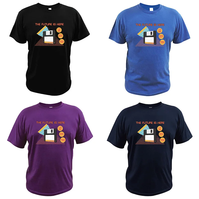 The Future Is Here Songs T Shirt High Density Double Sided Creat Design O-neck 100% Cotton Tees | Мужская одежда