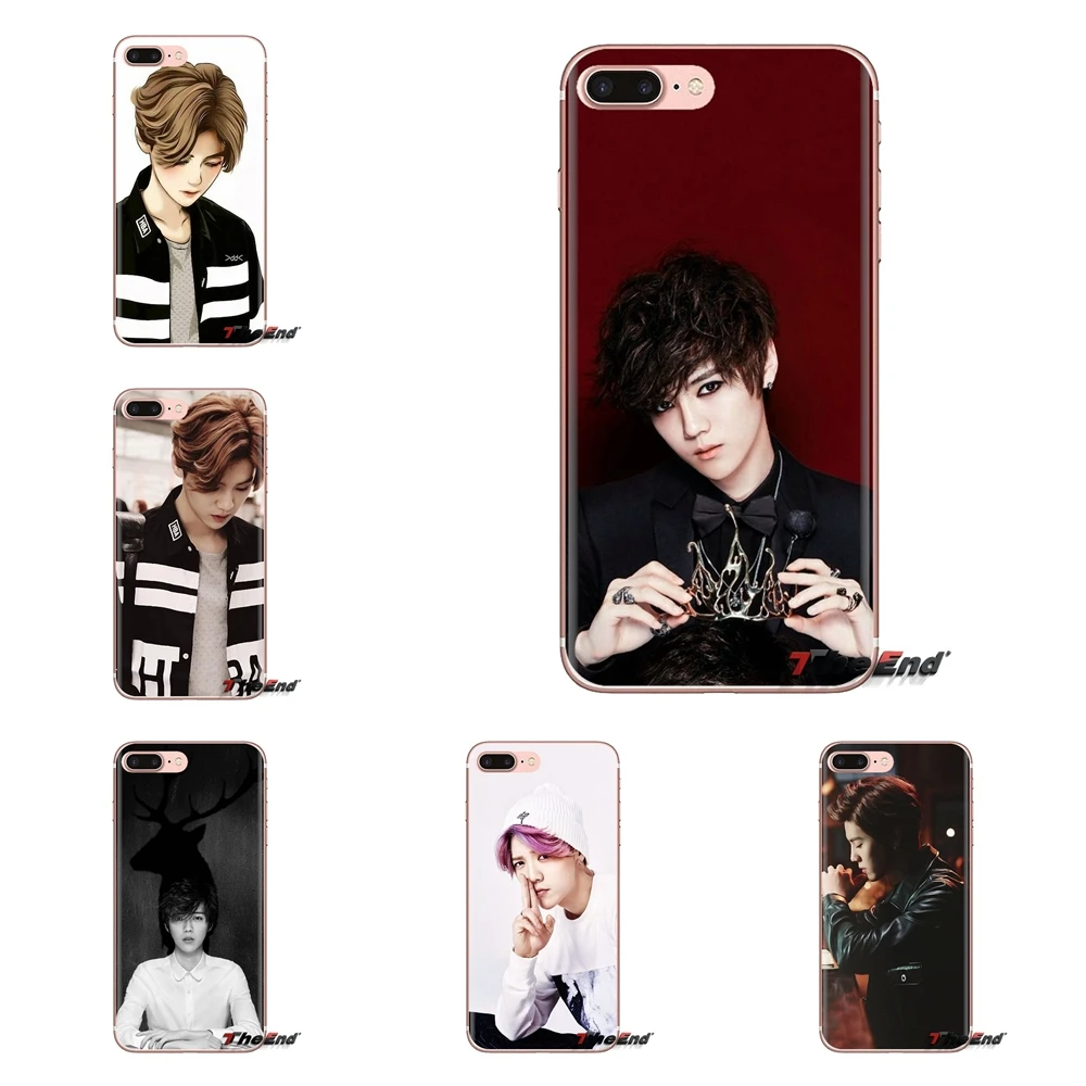 For Samsung Galaxy S3 S4 S5 Mini S6 S7 Edge S8 S9 S10 Plus Note 3 4 5 8 9 Transparent Soft Cases Cover Korea Team KPOP exo luhan |