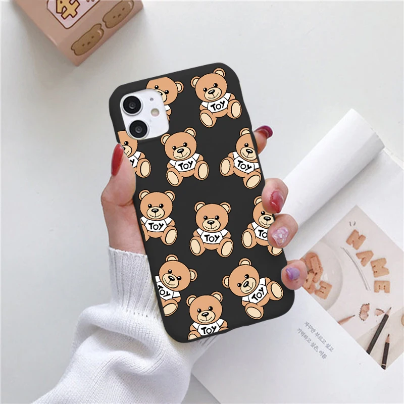 Чехол-накладка для iPhone 8 7 6 6s Plus 12 Pro Mini Max XR X XS SE 2020 5 5S 11 Италия с медведем | Мобильные