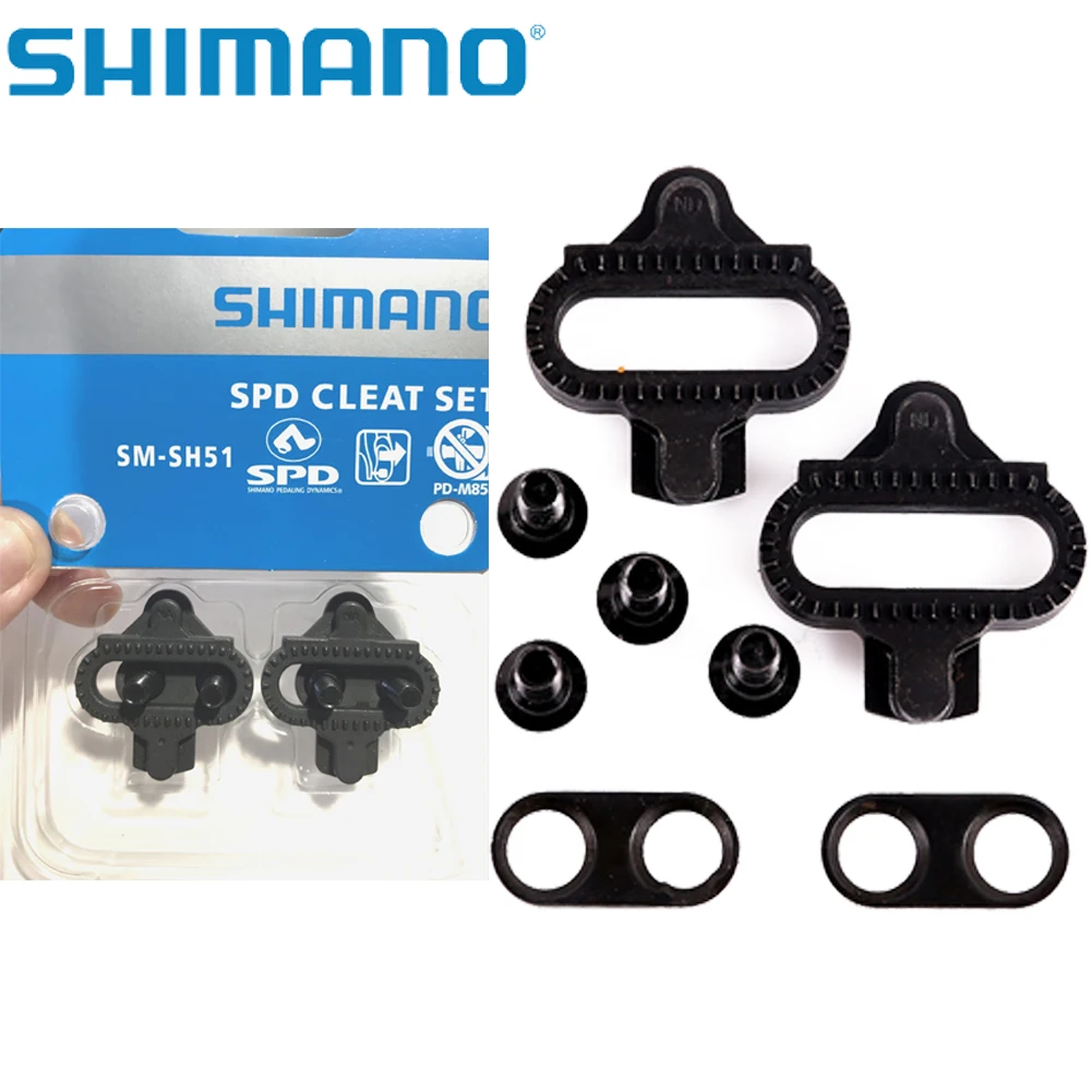 

Shimano SPD SM SH51 SH56 Stollen MTB Bike Release Multi-Release Pedal Stollen w/Cleat Mutter Platten Float berg Paar CLEAT set