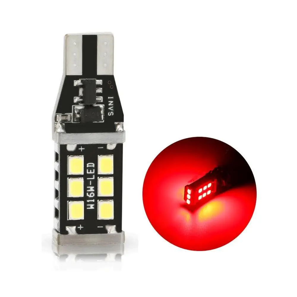 Супер яркая светодиодсветодиодный лампа CANBUS T15 W16W 15 SMD 2835 без ошибок